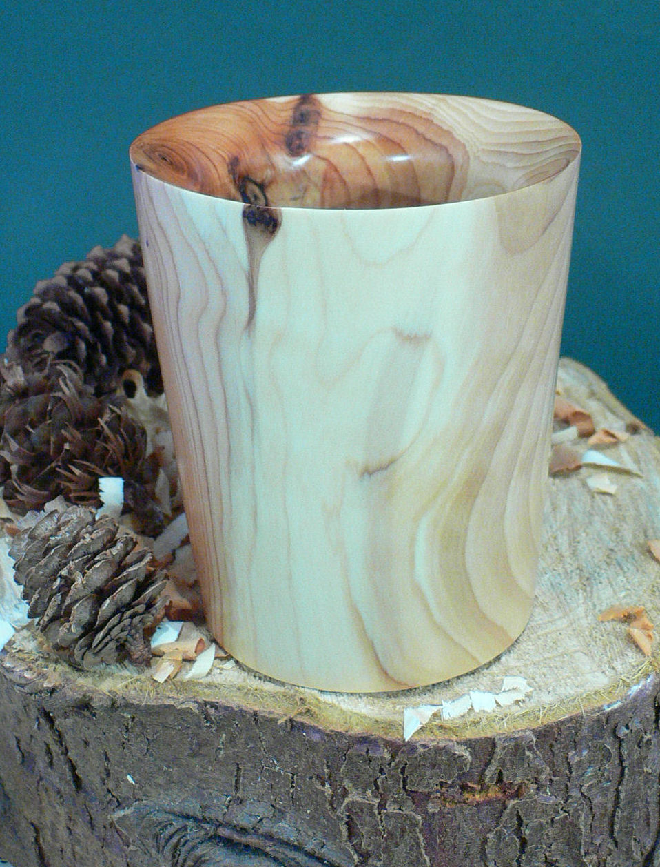 Wood art by Chris Rymer of Inside Out Wood Art made from - Yew