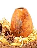 Image of an Apple hollow vessel made by Chris Rymer of Inside Out Wood Art