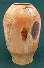 Image of an Horse Chestnut hollow vessel made by Chris Rymer of Inside Out Wood Art