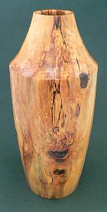 Image of an Poplar hollow vessel made by Chris Rymer of Inside Out Wood Art